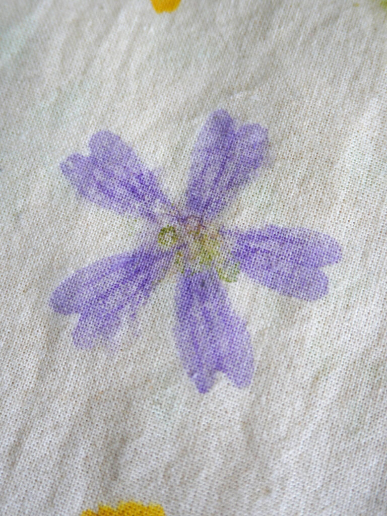 Impression fleur mauve