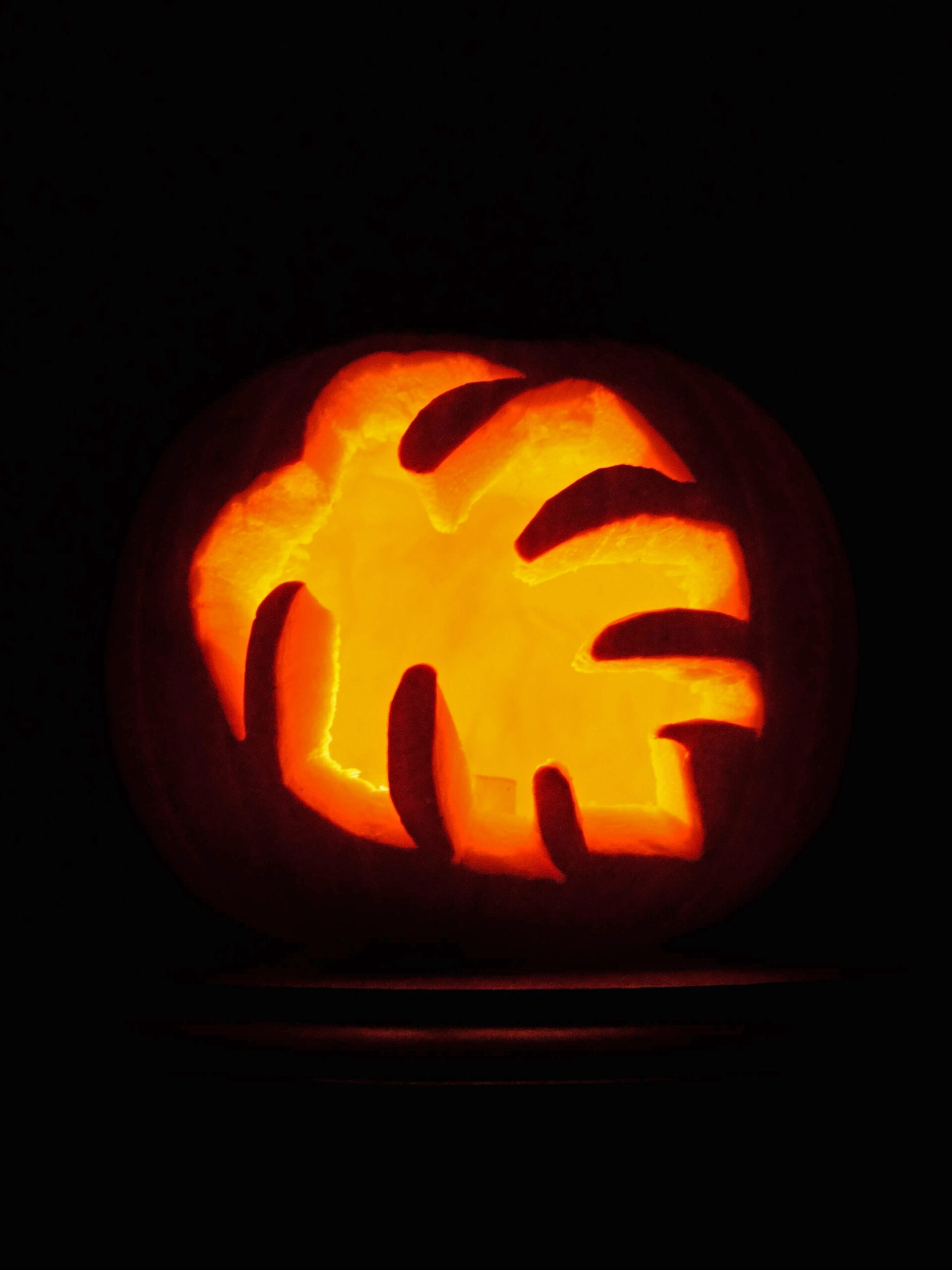 DIY : créer une citrouille feuille de monstera pour Halloween