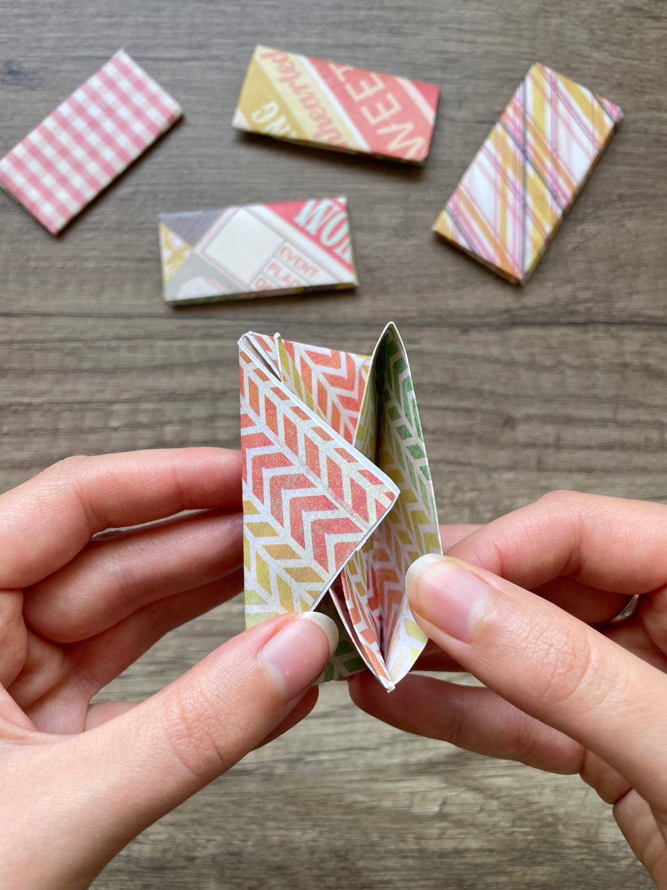 Origami DIY sachets graines papier