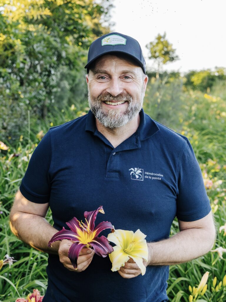 Guénolé Savina producteur passionné d'hémérocalles