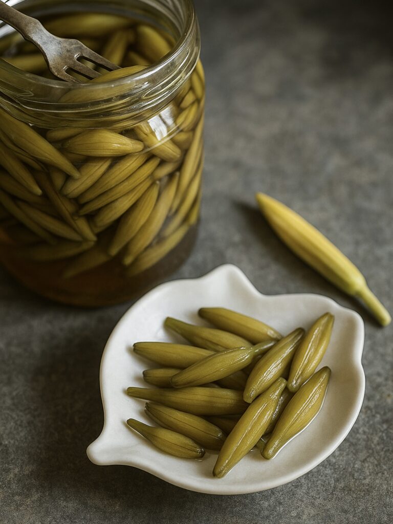 Recette de pickles de boutons d'hémérocalles