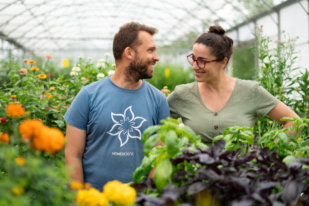 Marion & Nicolas de la ferme hydroponique Les Sourciers