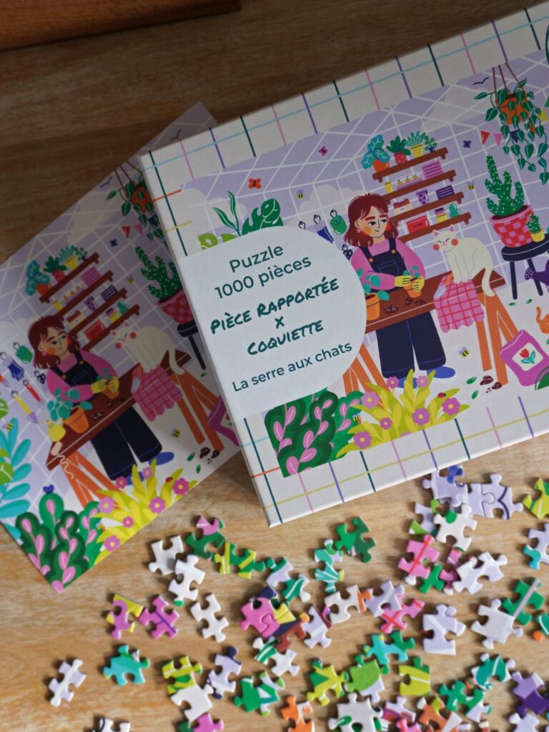 Puzzle plantes Pièce Rapportée