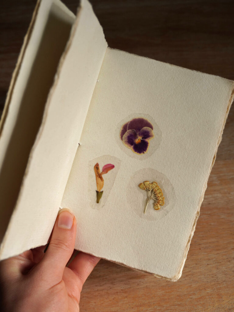 DIY créer des autocollants de fleurs séchées