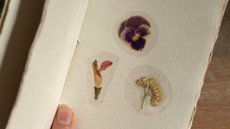 DIY – Comment créer des autocollants ou stickers de fleurs séchées