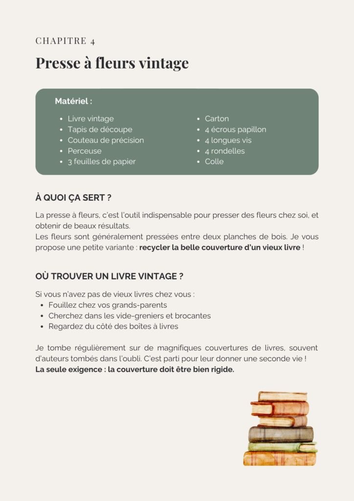 Tutoriel détaillé ebook Jardin créatif