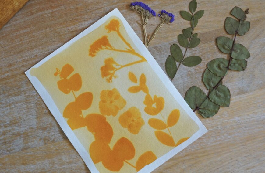DIY – Comment réaliser des impressions solaires au curcuma (ou anthotype)
