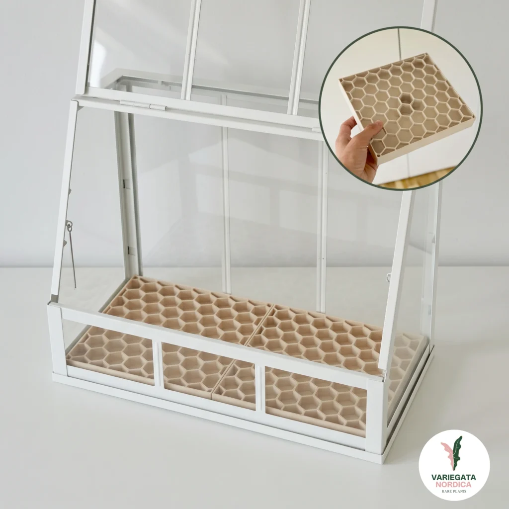 Plateaux d'égouttement pour vitrines